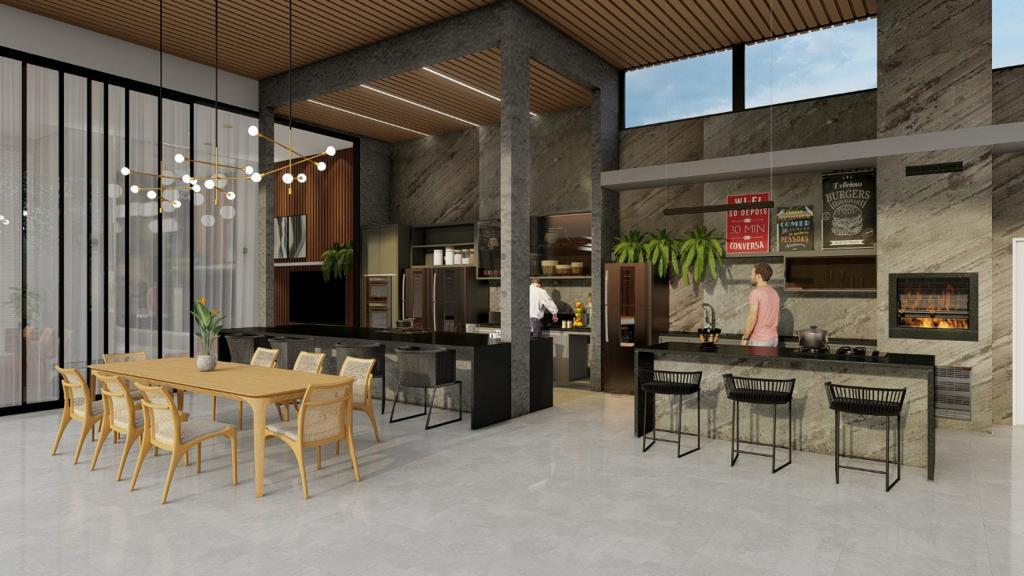 Casa Luxuosa em Construção - 4 Suítes com Área Gourmet e Piscina