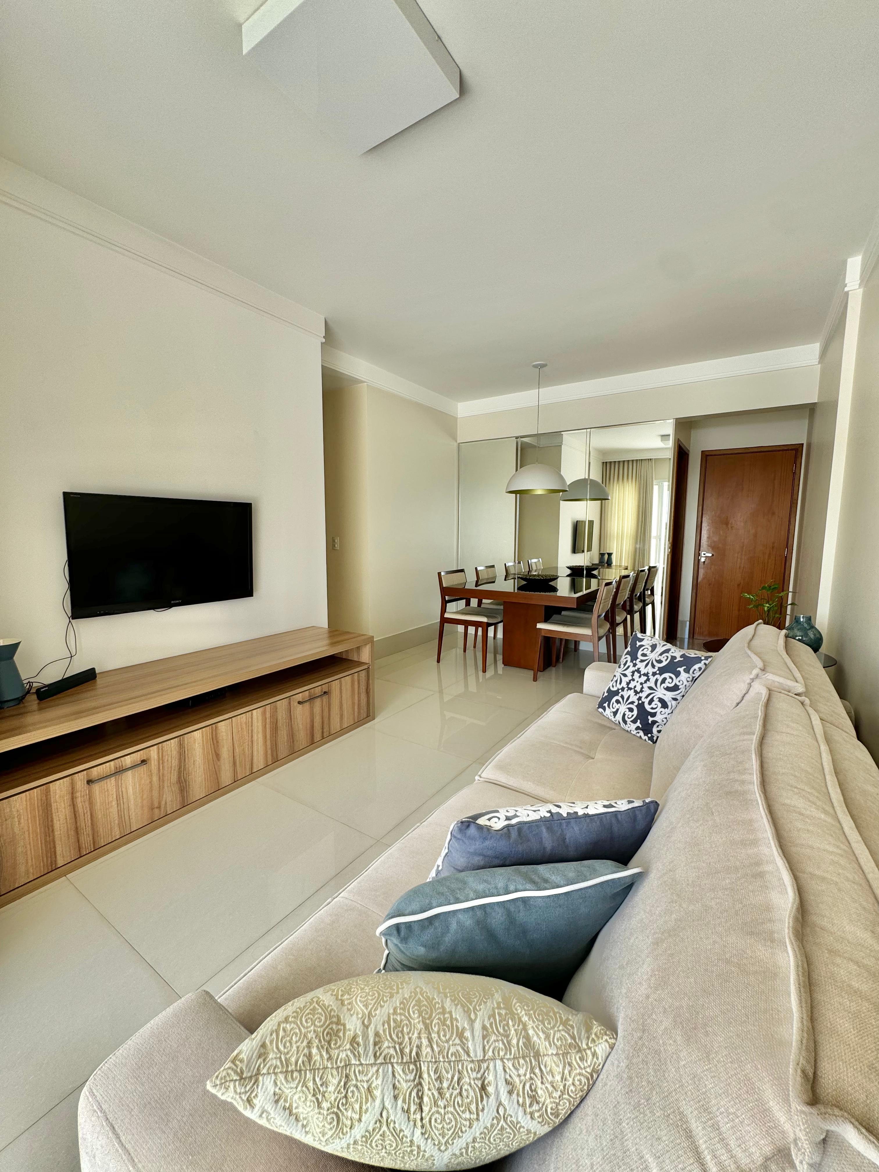 Apartamento Mobiliado 3 Quartos com 1 Suíte - Condomínio Completo