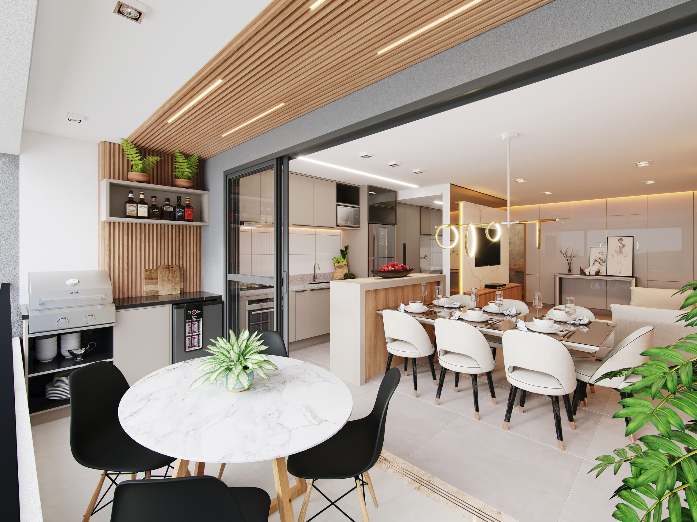 Apartamento de Luxo no Residencial Lago Areião - 3 Suítes - Andar Alto - Vista Parque