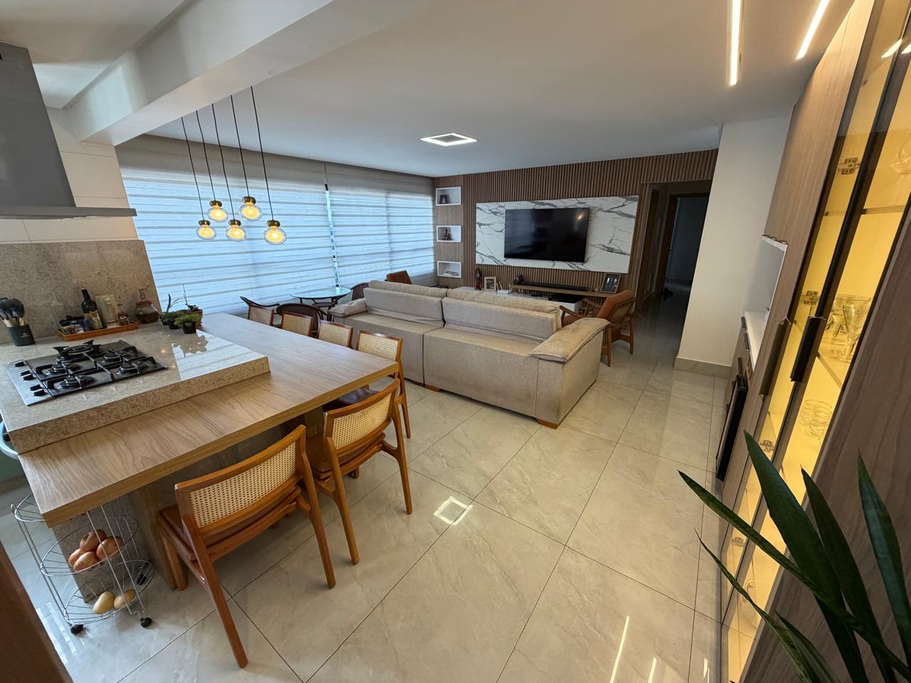 Apartamento Alto Padrão no Residencial Jardim Bueno -  3 Suítes com Armários, Projeto Luminotécnico e Churrasqueira Gourmet