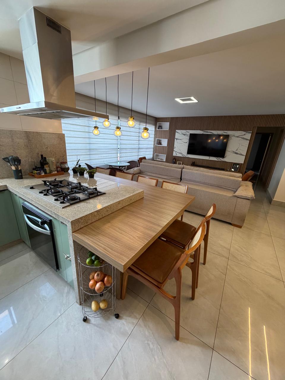 Apartamento Alto Padrão no Residencial Jardim Bueno -  3 Suítes com Armários, Projeto Luminotécnico e Churrasqueira Gourmet