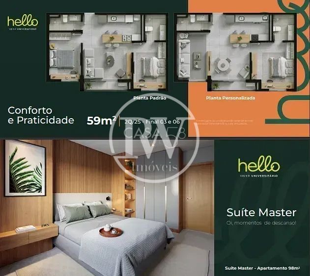 Oportunidade Única de Repasse no Leste Universitário – 2 Quartos | Andar Alto