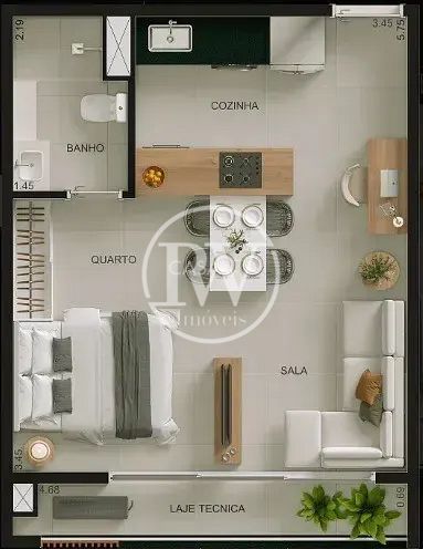 Apartamento à Venda no Smart 36 – 21º Andar – Setor Bueno, Goiânia