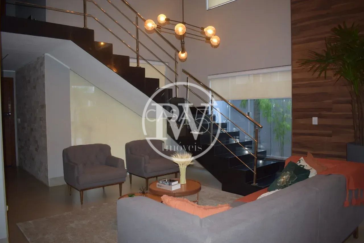 Sobrado de Alto Padrão Mobiliado – 5 Suítes – 293m² – Design Moderno