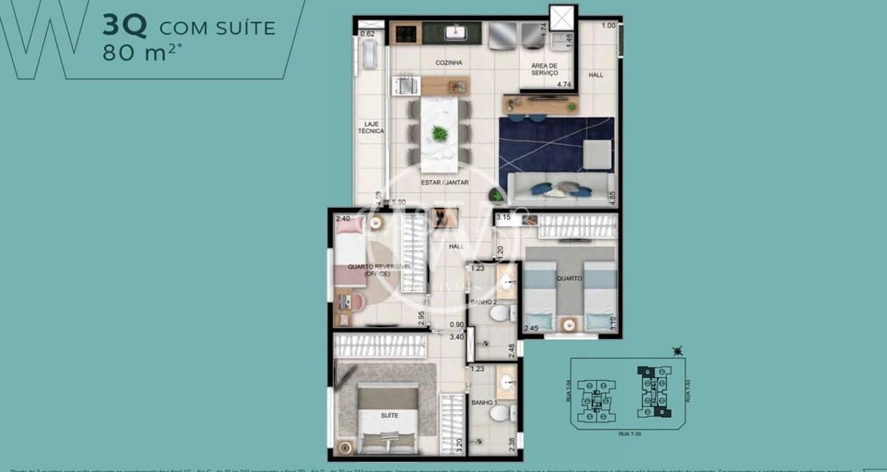 Apartamento à Venda no Wish Vaca Brava – Setor Bueno | 80 m² | 3 Quartos