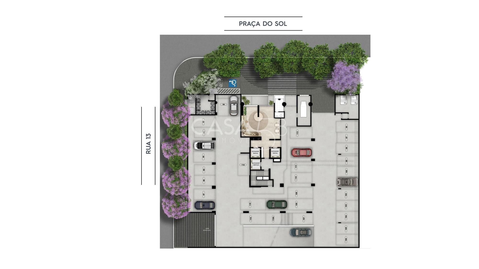 Apartamento de alto padrão no Edifício Sunna Opus.