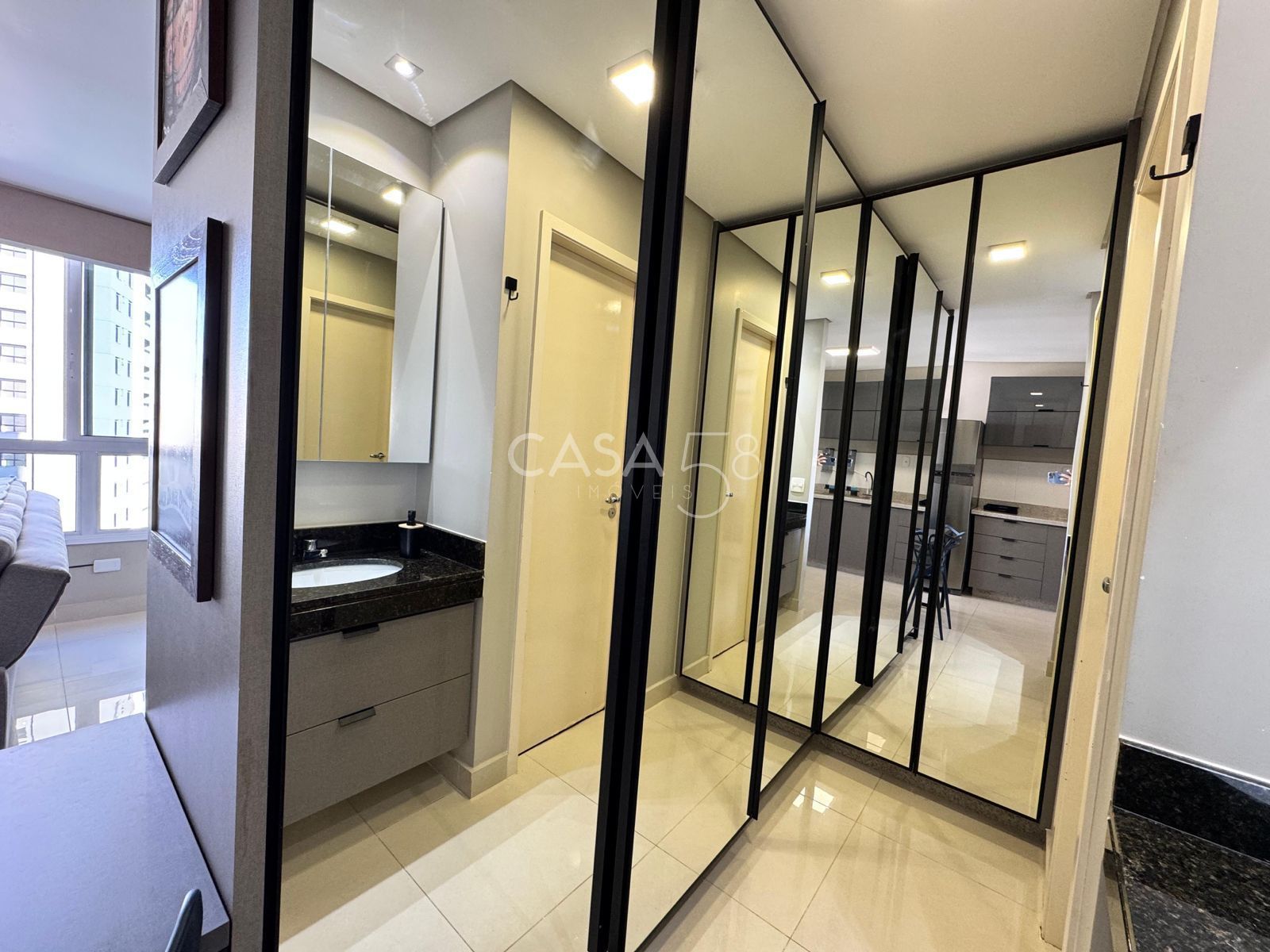 Flat 100% mobiliado no DNA SmartStyle (Setor Bueno) - Andar Alto - Nascente