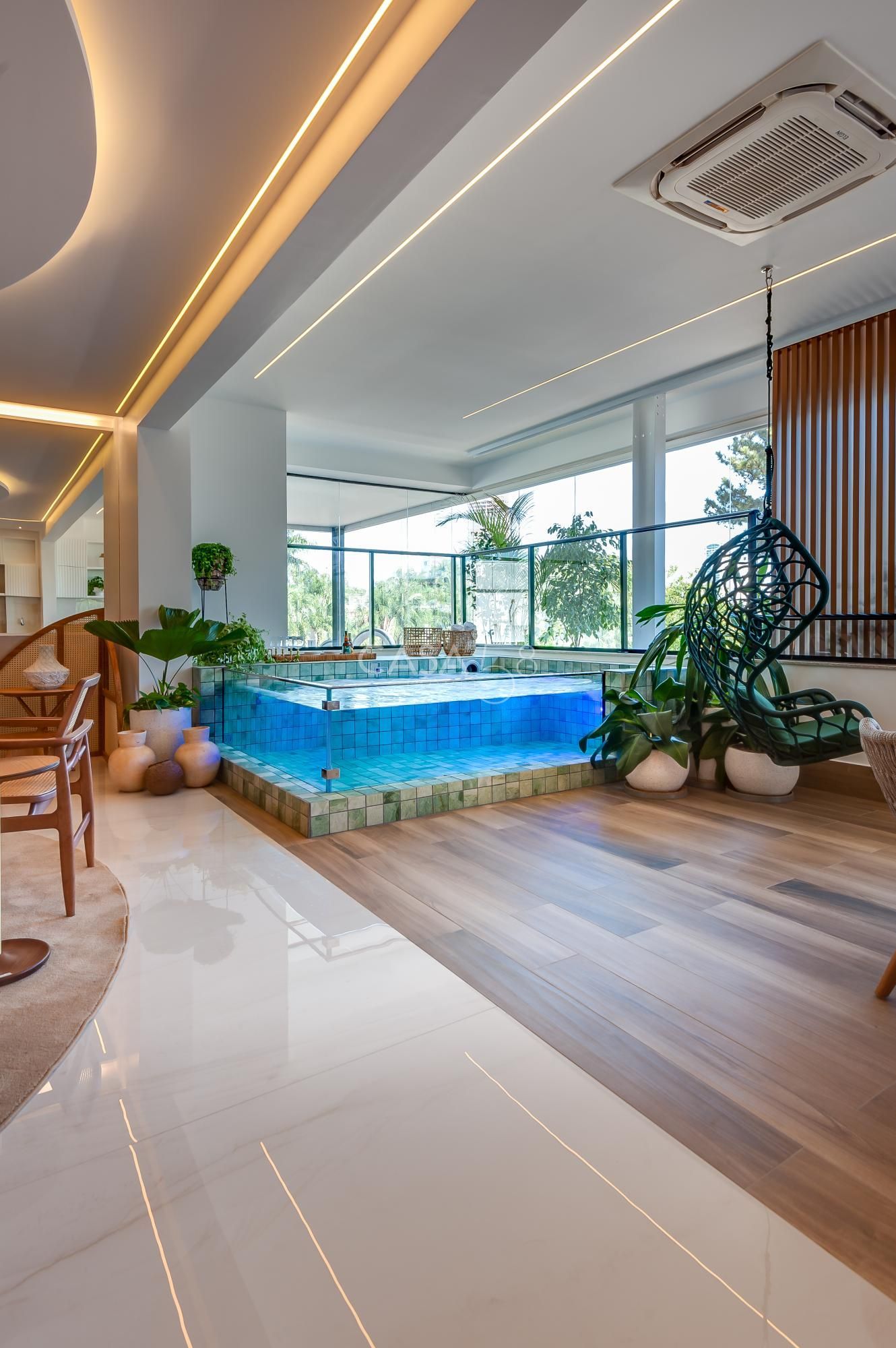 Apartamento no Opus Gyro Ricardo Paranhos – Vista Nascente para o Parque Areião