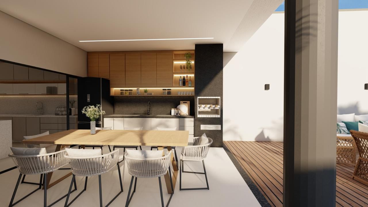 Casa Nova com Piscina no Jardim Atlântico - 3 Suítes e Garagem para 4 Carros