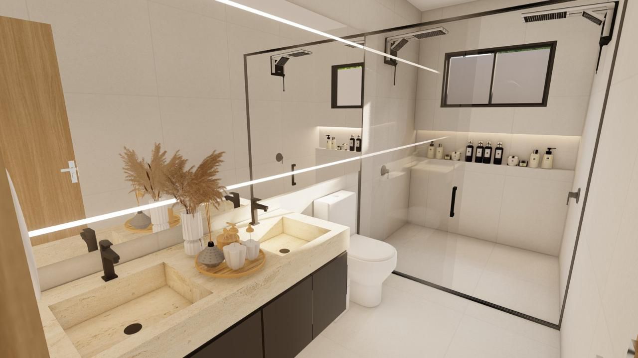 Casa Nova com Piscina no Jardim Atlântico - 3 Suítes e Garagem para 4 Carros