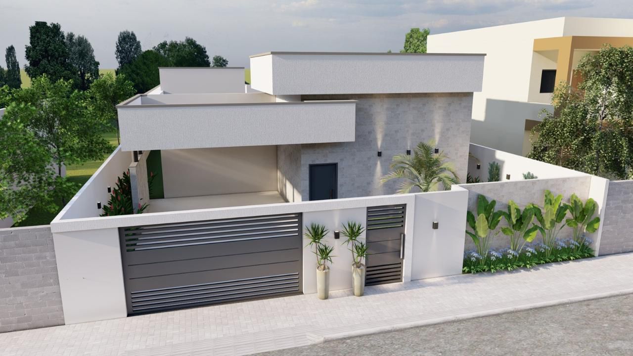 Casa Nova com Piscina no Jardim Atlântico - 3 Suítes e Garagem para 4 Carros