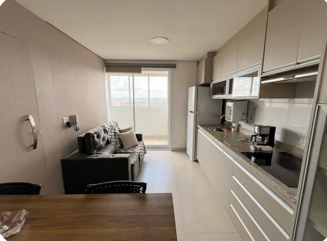 Flat a venda ou aluguel no Jardim Goias / mobiliado e decorado / piscina no rooftop / proximo ao Flamboyant Shopping