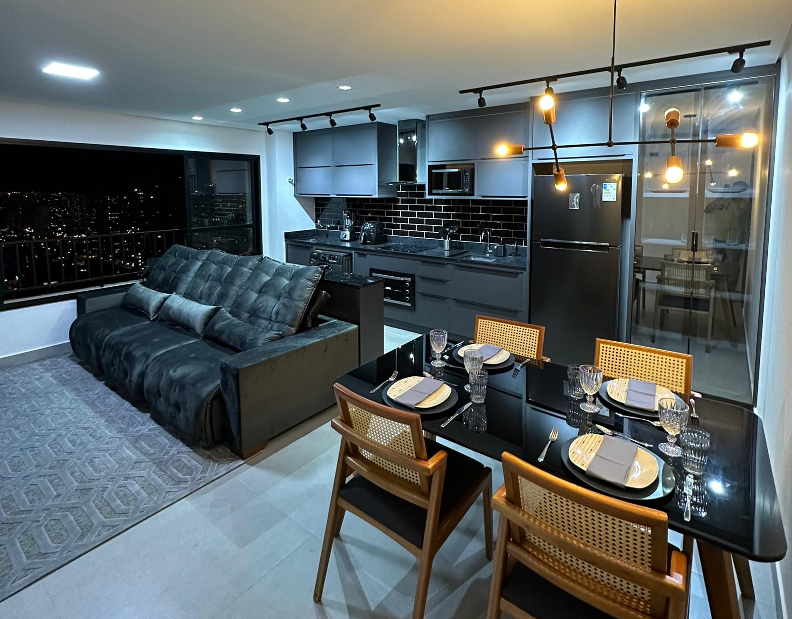 Apartamento aluguel / 2 quartos / 1 suite / mobiliado / Setor Bueno proximo Goiania shopping / predio novo / 1 vaga